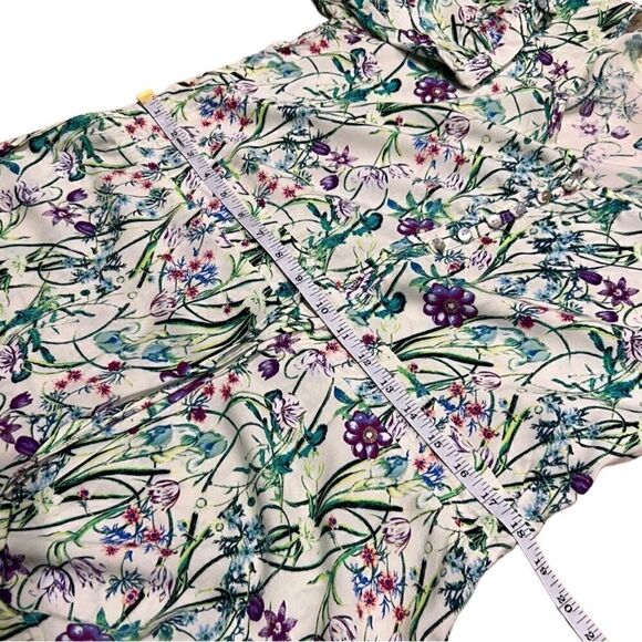 California gypsy floral shorts romper size large - Picture 13 of 15